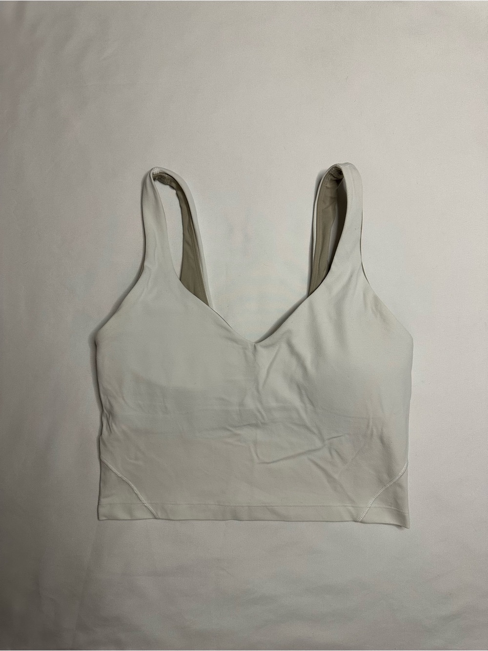 lululemon athletica White Passed Crop Tank